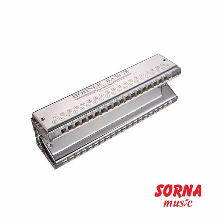 سازدهنی باس ارکسترال هوهنر مدل M968 Bass 78 Hohner M968 Bass 78 Orchestral Bass Harmonica